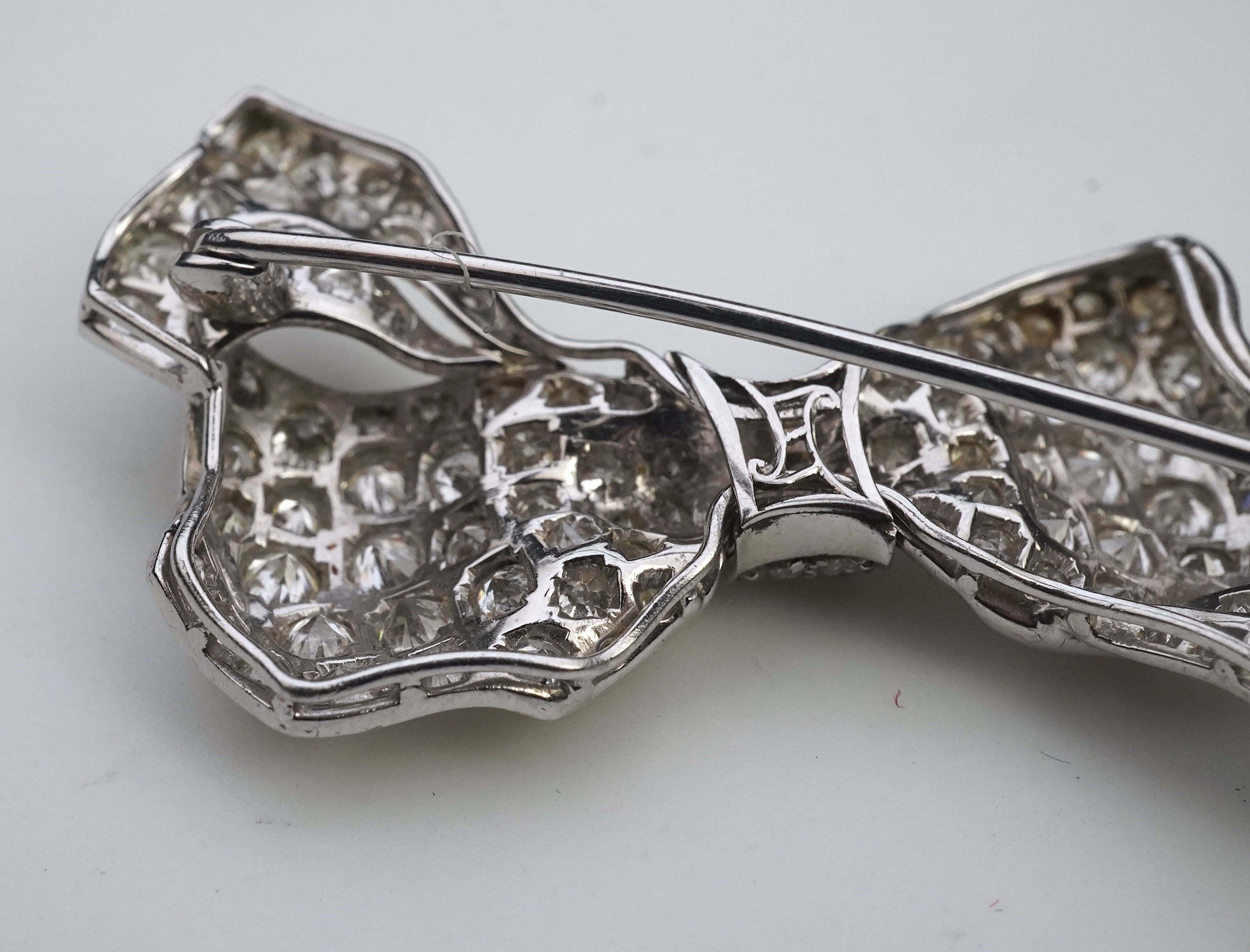 A diamond brooch, mid 20th century